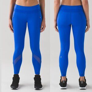 Lululemon Athletica Blue Inspire Tight II Athletic Leggings 20161